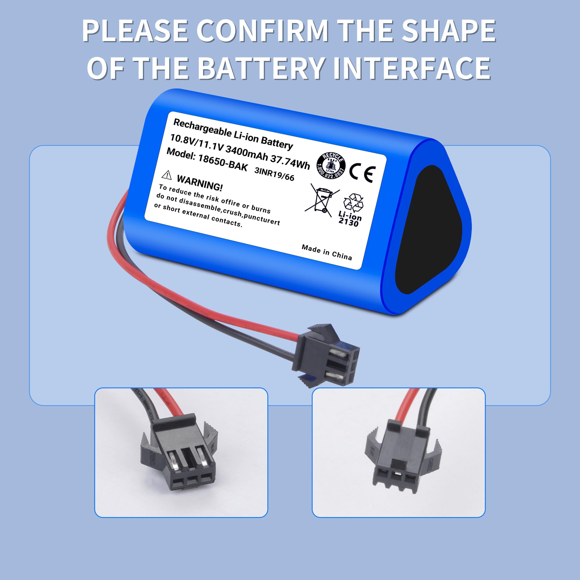 Amazon.co.jp: TZRONG 3400mAh 交換用掃除機 Vactidy T6 T7 T8 LS001